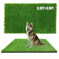 Antenat Artificial Grass for Patio & Pets,3.3×3.9FT Fake Grass Indoor Outdoor,Realistic High-Density Durable Artificial Turf Carpet for Dogs Pets Garden Lawn Lands（39.3" x 47.2"）