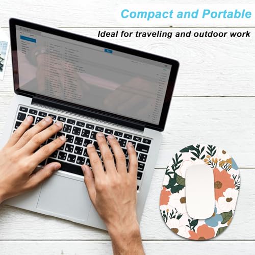 Rimilak Small Mouse Pad 6 x 8 Inch, Takes up Wrist and Mouse Space, Waterproof Compact Mini Mouse Mat for Laptop Computer Wireless Mouse Keyboard Home Office Travel,Beauty Flower - color: Beauty Flower, size: 8L x 6W inches