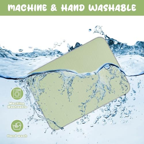 Buvlnee Summer Dog Cooling Mat Washable Ice Silk Self Cool Pad for Small Medium Large Dogs and Cats, Pet Sleeping Pad for Crate, Bed, Indoor & Outdoor Floor, Car Seats - color: Green, size: 40x28in