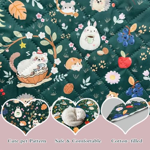 Ferret Cage Liner for Ferret Nation & Critter Nation Cage | Washable Bedding, Leakproof Cage Accessories for Ferrets, Chinchillas, Rats & Other Small Animals(Single Unit combo) - style: Single Unit combo