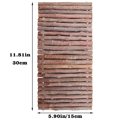 Hermit Crab Climbing Toys, Wooden Hermit Crab Hideout, Reptile Tank Habitat Decor, Bendable Ladder Bridge Tunnel Toys for Lizard Chameleon Hamster Rats Chinchilla Guinea Pig Rabbit Bearded Dragon - style: 11.8×5.9 Inches