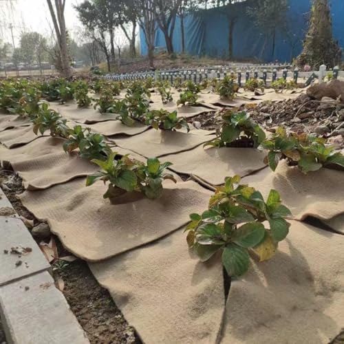 Jute Grow Mat,Natural Hemp Mats for Growing Microgreens,20" X 20" Hydroponic Grow Pads,Indoor Sprouting kit for Wheatgrass Sprouts,Jute Brooder for Animals.