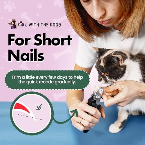Pet Nail Clippers by Girl With The Dogs, Nail Clippers for Grooming and Claw Care for Cats/Dogs (Large) - size: Large