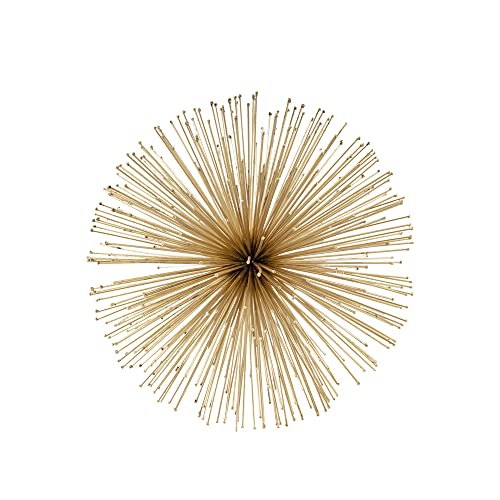 Modern Day Accents 5050 Pilluelo Urchin Large Gold Sphere, 10" D - color: Gold, size: Large