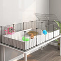 Oneluck Guinea Pig Cage, Indoor Habitat with Waterproof Plastic Bottom,Playpen for Small Pet Bunny, Turtle, Hamster, Partition cage - color: Partition cage