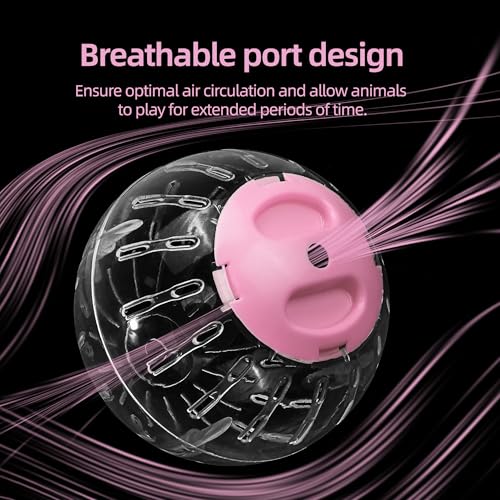U0U Hermit Crab Running Ball Toy,Small Hermit Crab Accessories,Pink Hermit Crabs Climbing Toys,Suitable for Hermit Crabs and Hamster Rat (Pink)
