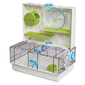 MidWest Homes for Pets Hamster Cage | Awesome Arcade Hamster Home (White) | 18.11 x 11.61 x 21.26 Inch - color: White, size: 18.1"L x 11.4"W x 21.5"H