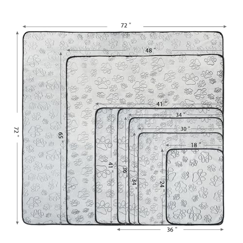 Reusable Puppy Pads, Washable Pee Pads, Leakproof 18"x 24" 2 Pack | High Absorbency Dog Training Pads, Wee Wee Pads With Waterproof Non-Slip Base For Indoor Potty, Crates, Playpen & Senior Dogs - size: 18x24(pack of 2)-Gray