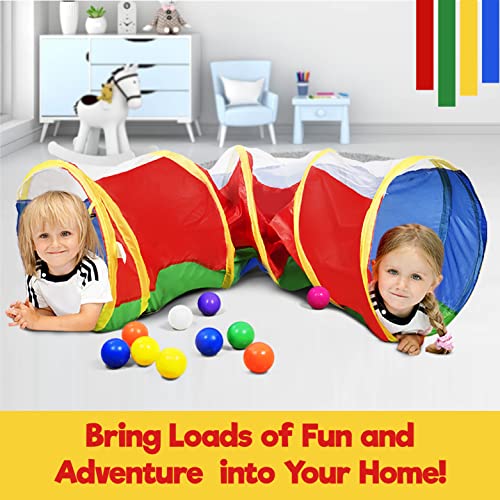 6ft Crawl Through Play Tunnel Toy, Pop up Tunnel for Kids Toddlers Dogs Babies Infants & Children Gift Indoor & Outdoor Action Toy Tunnel - size: 6 Foot