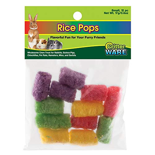 Ware Manufacturing Rice Pops Small Animal Chew Treat - Small, Blue/Purple (3074) - size: 12 Ounce (Pack of 1)