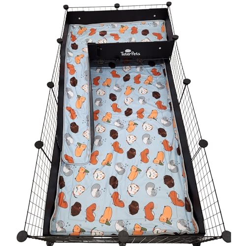 Loft and Ramp Fleece Liner or Kavee C&C Cages (Piggie Party) - color: Piggie Party