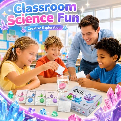 24Pcs Science Kit Crystal Growing Toys Party Favor Supply Gifts for Kids Classroom Goodiebags Gifts - color: 24pcs Usually