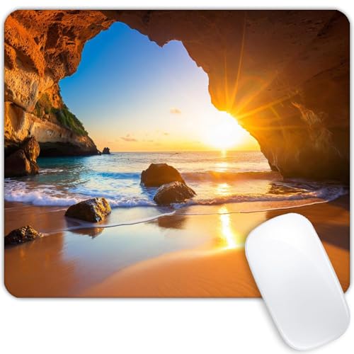 Sunset at The Beach Mouse pad Customized Mousepad Non-Slip Rubber Base Mouse Pads for Computers Laptop Office Desk Accessories Mouse pad - color: Sunset at the beach