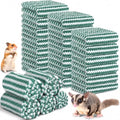 Moukeren 20 Pcs Guinea Pig Fleece Bedding Blankets Bulk Washable Small Animal Fleece Cage Liners Pet Sleeping Mat Cover for Hamster Chinchilla Rabbit Hedgehog(12 x 12 Inch,Modern,Dark Green) - color: Dark Green, size: 12 x 12 Inch, style: Modern