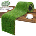 GLOBREEN Artificial Grass Table Runner 36 Inches for Golf Sport Themed Party Table Centerpiece Birthday Baby Shower - size: 12" x 36"/1PCS