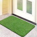 Artificial Grass Door Mat, Fake Grass Rug for Entrance, Dog, 17" x 30" | Realistic look, Durable TPR bottom, Non-Slip, Safety material, Soft underfoot - size: 1'5" x 2'6" (Rectangular)
