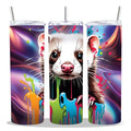 20 oz Insulated Double Wall Stainless Steel Tumbler with Spill Proof Lid and Reusable Straw, Water Bottle Coffee Cup Travel Mug, Pet Lover Mustela Mustelid Ferret (Ferret3) - color: Ferret3