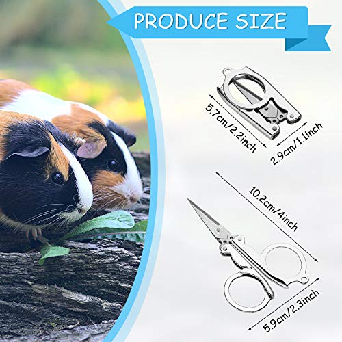 Weewooday 16.4ft Sugar Glider Trim Nail Strip Sandy Trimmer Track for Silent Runner Wheel Hamster Nail Trimming Toy Glider Wheel for Prairie Dog Squirrel Chinchilla Guinea Pig with Foldable Scissor