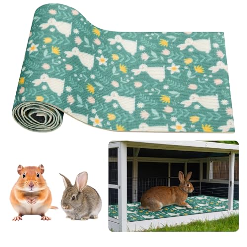 Rabbit Scratch Mat 12 Inch x 6.56 ft Self Adhesive Bunny Scratching Pad Claws and Teeth Care Rabbit Mat for Cages Floor Scratching Pad for Small Pets Biting Sleeping Nesting