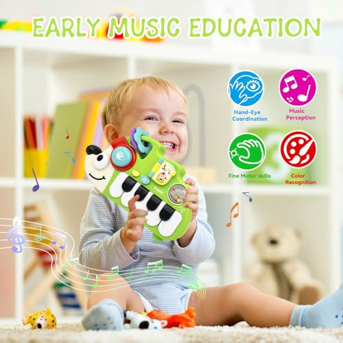 Baby Musical Toys for 1 Year Old Boy Girl, Light Up Music Developmental Learning Toy for Toddlers , Tummy Time Toy12 - 18 Months, Baby Birthday Gift (Hedgehog) - color: Hedgehog