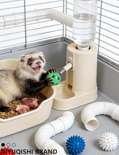 5 Pack Ferret Bell Ball Toys, Play Balls for Small Medium Large Ferrets | Bright Smooth Surface, Tough Wear-Resistant Construction for Daily Ferret Cage Play - size: 1.5''