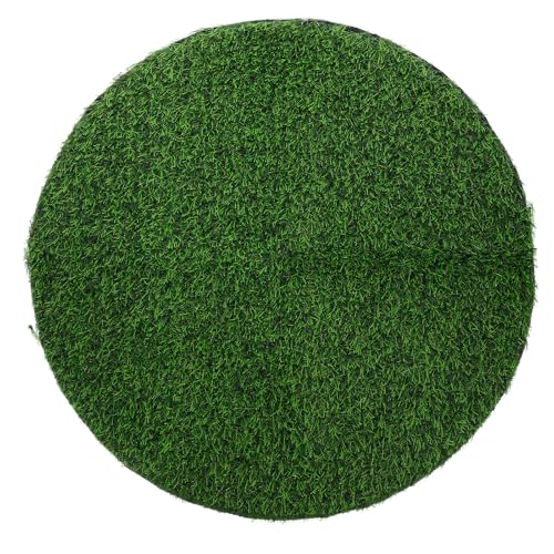 Angoily Artificial Grass Placemats Round, 19.7 Inch Faux Turf Table Decor | Round Faux Grass Centerpiece Mat for Weddings, Parties, Banquets, Golf Themes and Indoor or Outdoor Tables