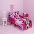Disney - Minnie Mouse Hearts and Bows- 4pc Toddler Bed Set - color: Minnie Mouse \Hearts and Bows""