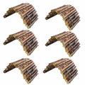 Hamiledyi Hamster Bridge Wooden Bridge Toy Rat Ladder for Small Animals Cage Wood Ladder Natural Hideout for Guinea Pig Chinchilla Ferret Reptile (Pack of 6) (6 Ladders) - size: 8.0"L x 4.0"W