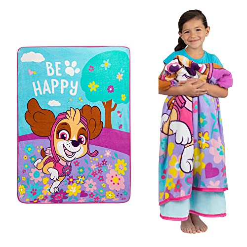 Franco Kids Bedding Super Soft Micro Raschel Throw, 46 in x 60 in, Paw Patrol Skye Girls - color: Paw Patrol Girls, size: 46 in x 60 in