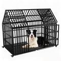 Heavy Duty Dog Crate for Large Dogs, 58 inches Extra Large Dog Kennel Indoor, Roof Dog Cage for High Anxiety Dogs - size: 58''
