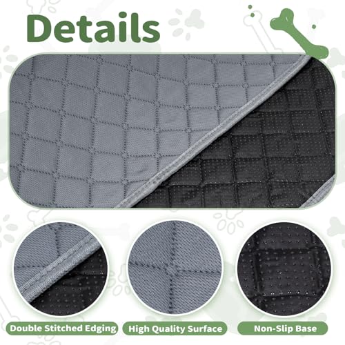 Washable Guinea Pig Cage Liners, 2 Pack 18"x24" Reusable Guinea Pig Pee Pads,Waterproof Super Absorbent Anti-Slip Pee Pads,Pet Bedding Liner for Dog,Small Animals,Bunny -Grey - size: 18x24