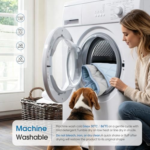 Buvlnee Dog Cooling Mat 2.0, Portable Pet Cooling Mat for Dogs & Cats Q-Max>0.5, Durable Waterproof Washable Cooling Pad Non-Toxic (24x18in) - size: 24x18in