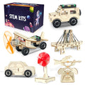 kortes 24Pack STEM Kits for Kids Classroom, Science Building Project Craft for Ages 8 9 10 11 12, 3D Wooden Model Kit, STEM Toys for Boys Girls Birthday Gifts Party Favors School Exchange Gifts - style: Gift