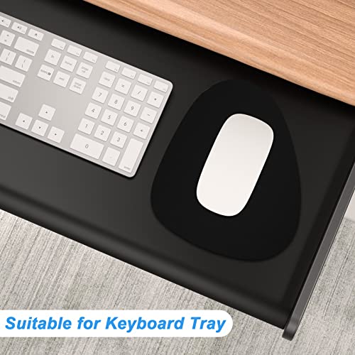 Rimilak Small Mouse Pad 6 x 7 Inch, Irregular Mini Mousepad, Black | Non-Slip Rubber Base, Waterproof Compact Mouse Mat for Laptop Computer Wireless Mouse Keyboard Home Office Travel - color: Black, size: 7L x 6W inches