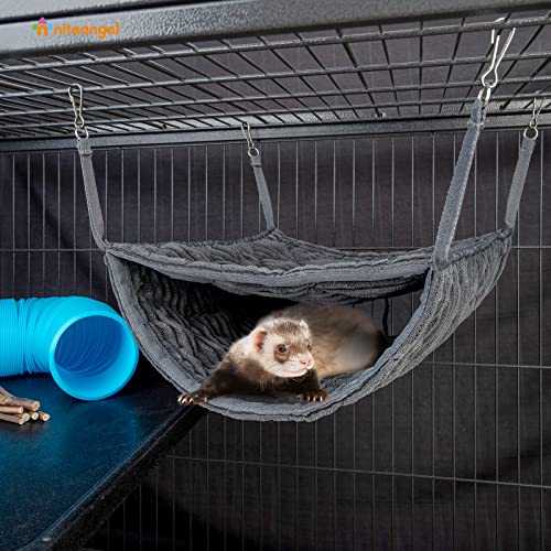 Niteangel Luxury Double Bunkbed Hammock, Fit 2 Adult Ferrets or 5 More Adult Rats