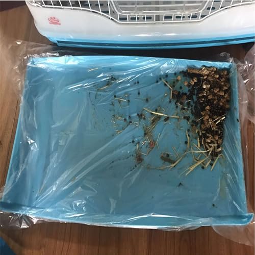 Disposable Rabbit Cage Liner, Plastic Bunny Cage Mat Film to Replace Diapers Suitable for Most Rabbit, Hamster, Guinea Pigs & All Small Animals - 100PCS Universal Toilet Film, 37.4'' x 27.6'' - size: 100PCS