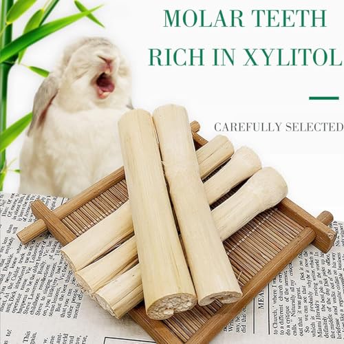2lb Sweet Bamboo Chew Sticks for Rabbits & Guinea Pigs - Natural Molar Teething Treats, 60-75 Sticks, Dental Grinding Toys for Hamsters, Chinchillas, Rats & Small Animals - size: 2 Pound (Pack of 1)