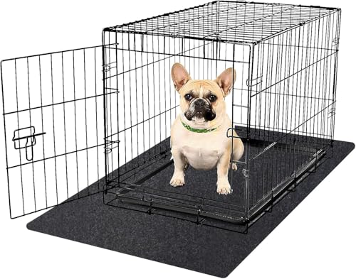 Kennel Pad Dog Crate Mat Liner, 48" x 29" - 1 Pack | Waterproof, Non-Slip, Washable Puppy Pee Pad for Kennel Training - Under Pet Cage to Protect Floors, Thin Cut to Fit Design - size: 48" x 29" - 1 Pack