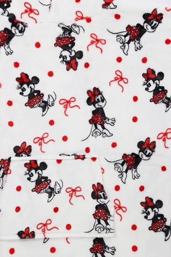 Jay Franco Wearable Throw Blanket – Kids Oversized Plush Hooded Blanket with Pocket, Ultra Soft Cozy Fleece Throw for Lounging, Travel, White - Minnie Mouse, 24x32 - Kid - color: White - Minnie Mouse, size: Kid