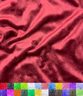 Barcelonetta | Minky Fabric | Plush, Super Soft, Cuddle | Solid Minky | by The Yard | 60" Wide | Baby Blanket, Change Station Cover, Pillow, Scarf, Beanie (Burgundy, 1 Yard) - color: Burgundy, size: 1 Yard