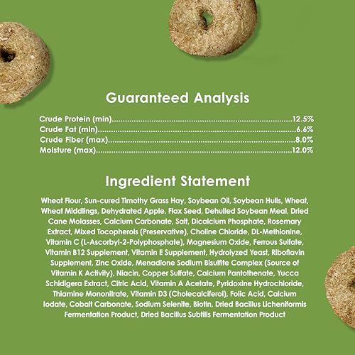 Kaytee Timothy Biscuits Baked Treat for Pet Guinea Pigs, Rabbits & Other Small Animals, Apple, 4 oz