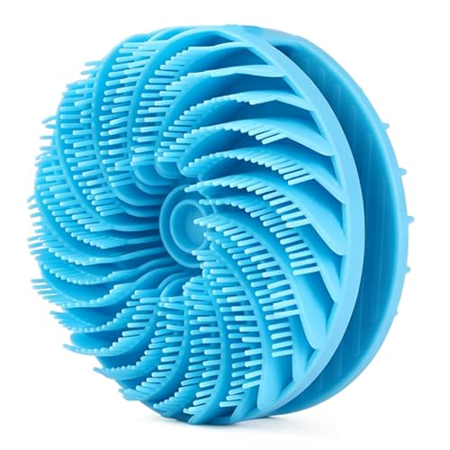 Dog Bath Brush Double-Sided Silicone Design | Dog Shampoo Brush, Gentle & Soft on Pet Skin, Suitable for Bathing, De-shedding & Massage