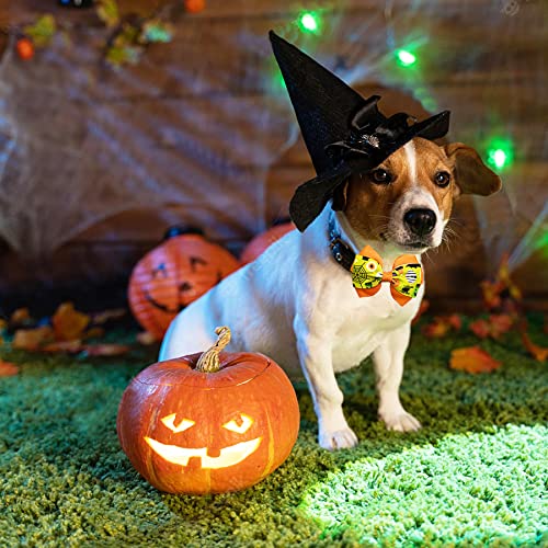 PET SHOW 4pcs Small Dogs Collar Flowers and Bows Charms For Festival Holiday Party Cats Rabbits Slides on Collars Leashes Puppies Medium Dog Collar Attachment - color: Halloween-12pcs