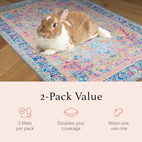 Lovewag Guinea Pig Liner, Hamster Bedding, Marmalade Sunshine, 28x41, 2 Pack - color: Marmalade Sunshine, size: 28x41 inches (Pack of 2)