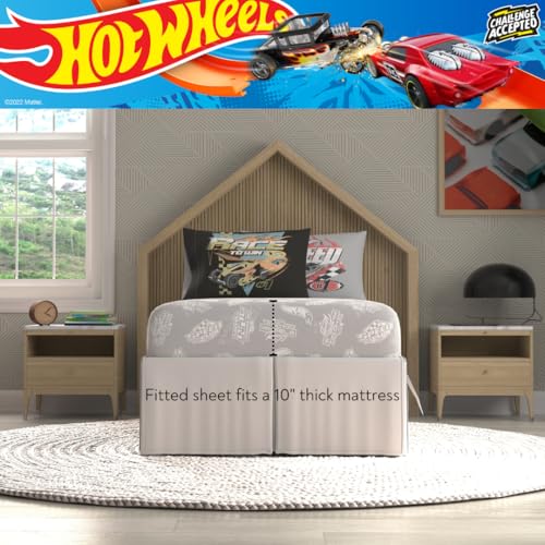 Hot Wheels Kids Bedding Super Soft Comforter and Sheet Set with Sham, 5 Piece Twin Size, (Officially Licensed Product) By Franco - color: Hot Wheels, size: 5 Piece Twin Size