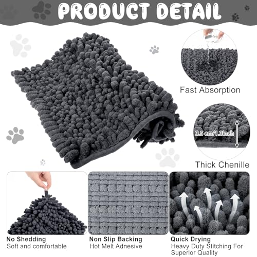 4 Pcs Guinea Pig Cage Liner 12 x 12 Inch Washable Shaggy Chenille Pee Pads Pet Dog Cat Bedding Training Mat Reusable for Small Animals Puppy Bunny Hamster Chinchilla - color: Dark Gray, size: 12 x 12 Inch, style: Shaggy Chenille