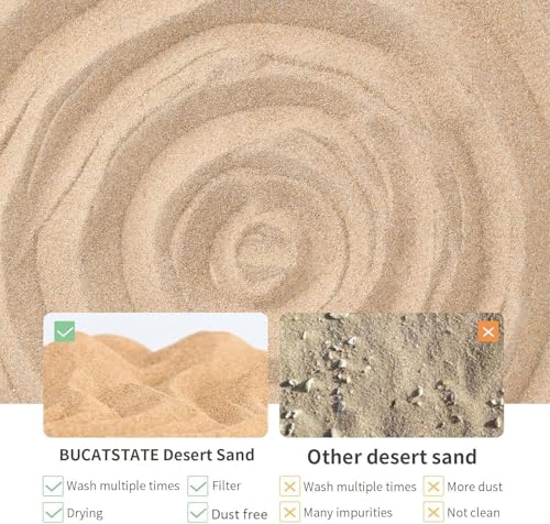 BUCATSTATE Hamster Bath Sand with Pour Spout Large Pack, 13.2LB Desert Bath Sand | No-Dust Potty Litter Calcium-Free Sand for Hamster Chinchillas Gerbil Mice Degu or Other Small Pets (2Pack-Fine Sand) - color: Fine Sand, size: 13.2LB