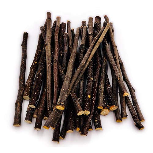 TAI JI Apple Sticks Small Animals Chew Toys for Chinchillas Guinea Pigs Rabbits Hamsters Squirrels (3.6oz(100g)) - size: 3.6 Ounce (Pack of 1)