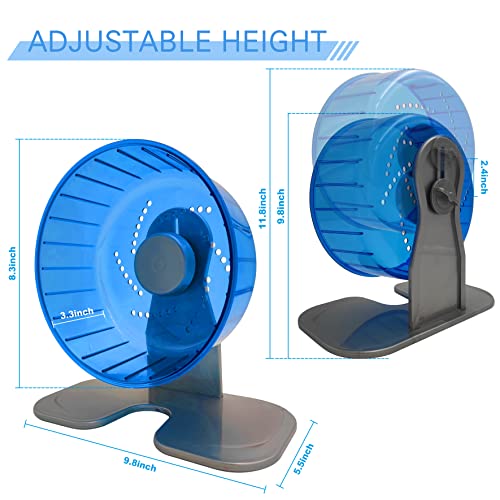 Hamster Exercise Wheel, Silent Spinner Hamster Running Wheels, Diameter 8.3 inch, Blue - color: Blue, size: 8.3 Inch
