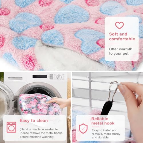 Covzoe 6 Pieces Rat Hammocks for Cage, 3 Layer Guinea Pig Hideout Bed | Soft Ferret Hanging Hammocks, Playing Sleeping Accessory for Small Animal Hamster Chinchilla Squirrel
